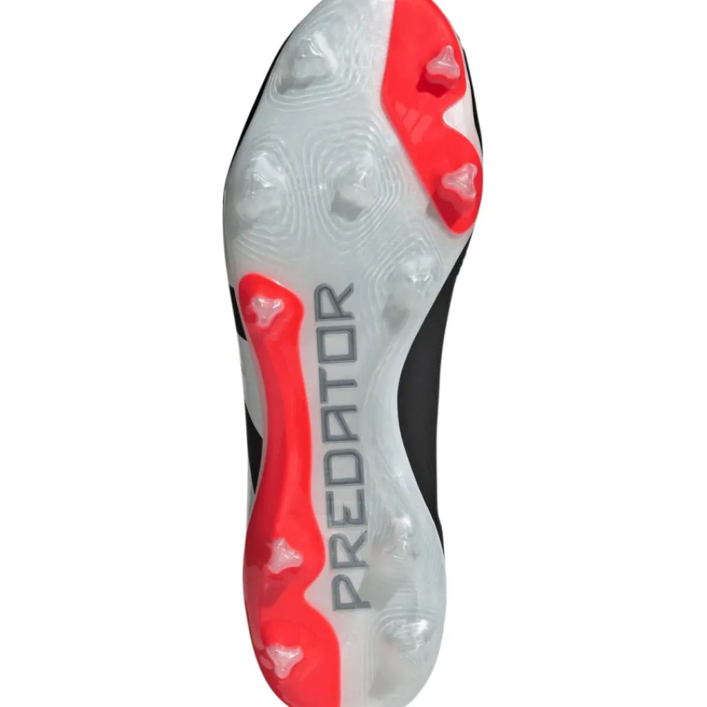 adidas Predator 24 Pro FG voetbalschoenen heren core black cloud white solid red< Voetbalschoenen