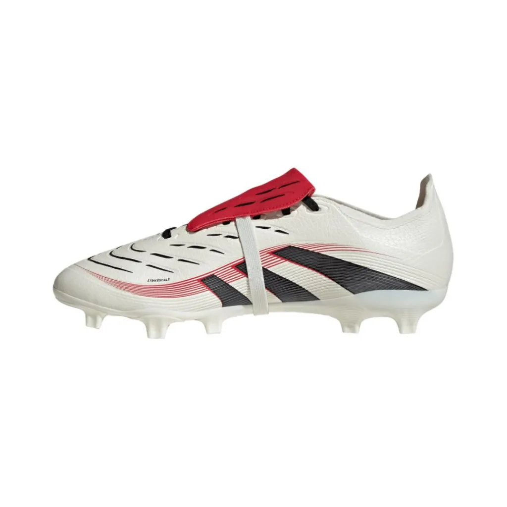 adidas Predator League FG MG voetbalschoenen off white core black pure ruby< Voetbalschoenen