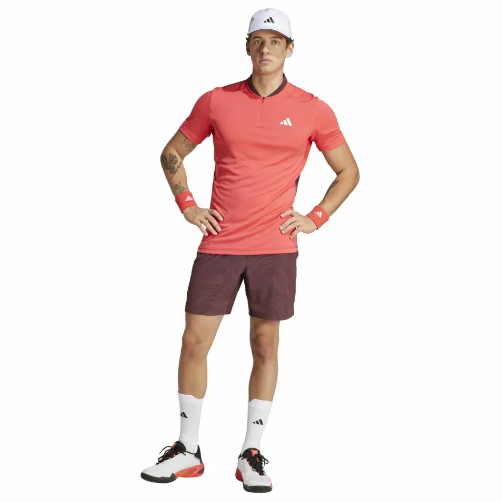 adidas Pro Ergo tennisshort heren aurora ruby brown< Tenniskleding