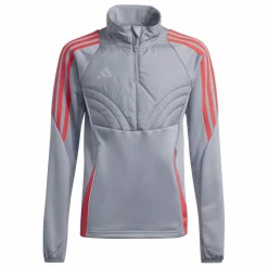 adidas Tiro 24 Winterized trainingsshirt junior light onix shock red< Voetbalkleding