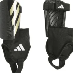 Scheenbeschermers Voetbal-adidas Tiro Match scheenbeschermers junior black golden metallic white