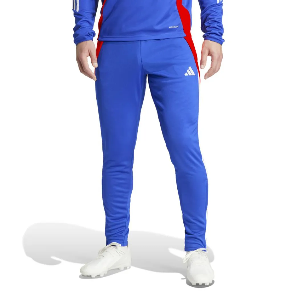 adidas Tiro trainingsbroek heren 24 lucid blue app solar red white< Voetbalkleding