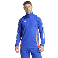 adidas Tiro trainingsshirt heren 24 lucid blue white app solar red< Voetbalkleding