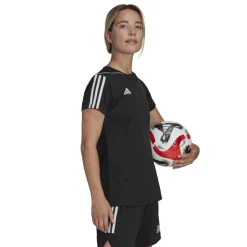 adidas Tiro voetbalshirt dames 23 black white< Voetbalkleding