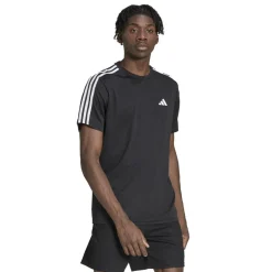 Sportshirt-adidas Train Essentials 3-Stripes shirt heren black white