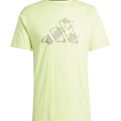 Sportshirt-adidas Train Essentials Seasonal shirt heren pulse lime silver pebble