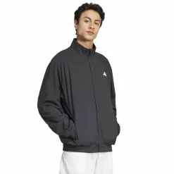 Tenniskleding-adidas Walk On trainingsjack heren black