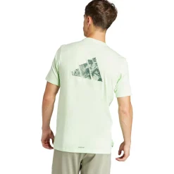 Sportshirt-adidas Workout Woven shirt heren semi green spark black