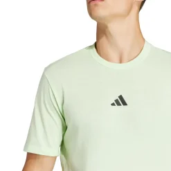 Sportshirt-adidas Workout Woven shirt heren semi green spark black