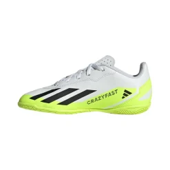 adidas X Crazyfast.4 zaalvoetbalschoenen junior white core black< Voetbalschoenen