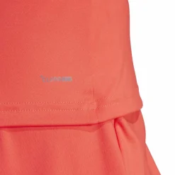 Tenniskleding-adidas Y-Tank tennis tanktop dames semi lucid red