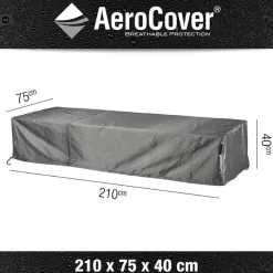 Tuinmeubelhoezen-Aerocover Loungebedhoes 210 x 75 x 40 antraciet