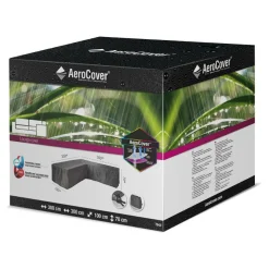 Tuinmeubelhoezen-Aerocover Loungesethoes hoekset L-vorm 300 x 300 x 100 x 70  antraciet
