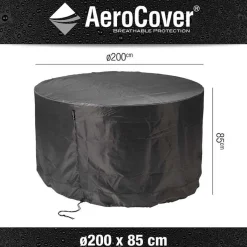 Tuinmeubelhoezen-Aerocover Tuinsethoes 200 x 85 antraciet