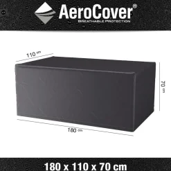 Aerocover Tuintafelhoes 180 x 110 x 70 antraciet< Tuinmeubelhoezen