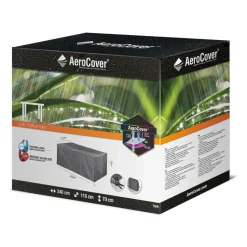 Aerocover Tuintafelhoes 240 x 110 x 70 antraciet< Tuinmeubelhoezen