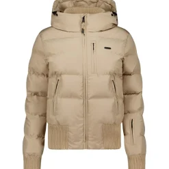 Ski Jassen|Wintersport-Airforce Taos winterjas dames beige mist