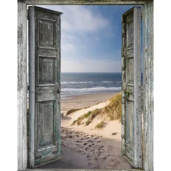 All Seasons Posters  stranddeur 80 x 60 tuinposter< Overige Accessoires