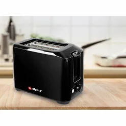 Keukenapparaten-Alpina Broodrooster zwart