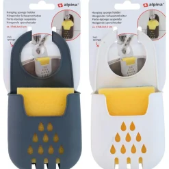 Alpina Hangende sponshouder 2 kleuren assorti< Schoonmaakartikelen