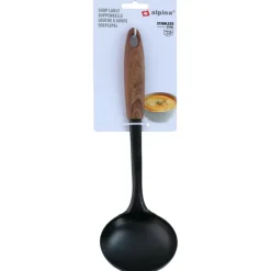 Keukengerei-Alpina Soeplepel zwart