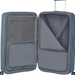 American Tourister  Fastforward Spinner 78 koffer steel blue< Koffersoorten|Fietsartikelen