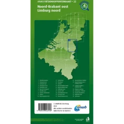 ANWB Knooppunten 22 Noord-Brabant Oost Limburg Noord  fietskaart< Reisboeken & Kaarten