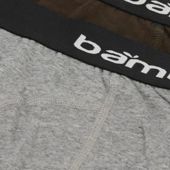 Apollo Bamboo Basic onderbroek heren grey army 2-pack< Sportondergoed