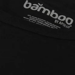 Apollo Bamboo O-hals shirt heren black 2-pack< Sportondergoed