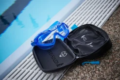 Zwemmen & Duiken-Aqua Sphere  Mask brillenkoker black light blue