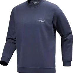 Outdoor Trui-Arc'teryx Emblem Fleece Crew sweater heren black sapphire