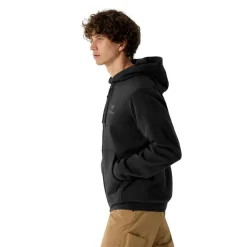 Fleece Vest-Arc'teryx Emblem Hoody fleece vest heren black