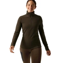 Arc'teryx Kyanite Baselayer Zip Neck shirt dames carob< Outdoor Shirt
