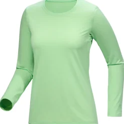 Outdoor Shirt-Arc'teryx Taema Crew Neck LS shirt dames phosphorescent heather