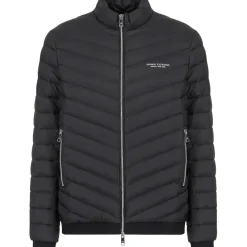 Jassen-Armani Exchange  8NZB52ZNW3Z winterjas heren black melange grey