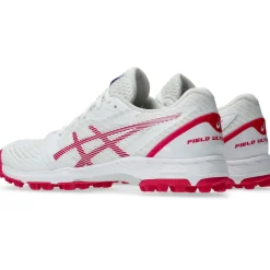 Asics FIELD ULTIMATE FF 2 hockeyschoenen dames white bright rose< Hockeyschoenen