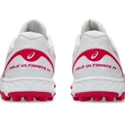 Asics FIELD ULTIMATE FF 2 hockeyschoenen dames white bright rose< Hockeyschoenen