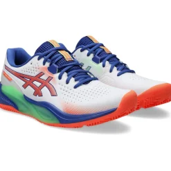 Padelschoenen-Asics GEL-CHALLENGER 15 padelschoenen heren white vivid coral