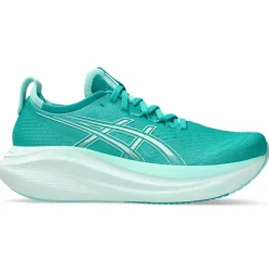 Asics Gel-Nimbus 27 hardloopschoenen dames wave teal illuminate mint< Hardloopschoenen