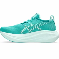 Asics Gel-Nimbus 27 hardloopschoenen dames wave teal illuminate mint< Hardloopschoenen