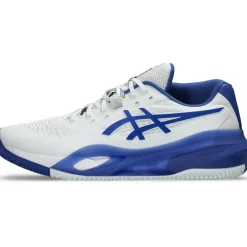 Asics GEL-RESOLUTION X CLAY tennisschoenen heren white dark cobalt< Tennisschoenen