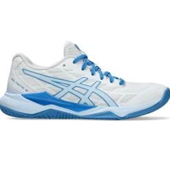 Indoorschoenen-Asics Gel-Tactic 12 indoorschoenen dames white light blue