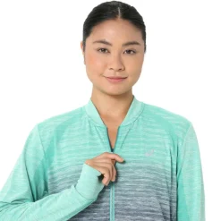 Asics Nagino Run hardloopjack dames aurora green blue  expanse< Hardloopkleding