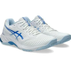 Indoorschoenen-Asics Netburner Ballistic FF 3 indoorschoenen dames white blue coast