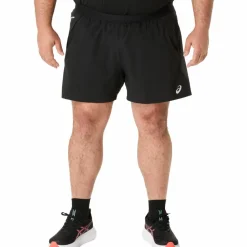 Hardloopkleding-Asics Road 5 inch hardloopbroek heren performance black graphite grey