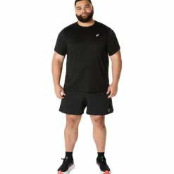 Hardloopkleding-Asics Road 5 inch hardloopbroek heren performance black graphite grey