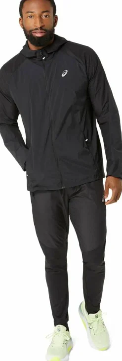 Asics Road Packable hardloopjack heren performance black< Hardloopkleding
