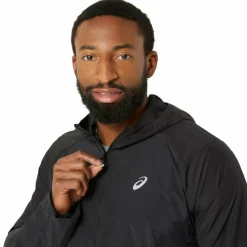 Asics Road Packable hardloopjack heren performance black< Hardloopkleding
