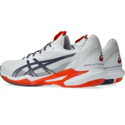 Asics Solution Speed FF 3 Clay tennisschoenen heren white greyish purple< Tennisschoenen