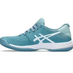 Asics Solution Swift FF Clay tennisschoenen dames gris blue white< Tennisschoenen